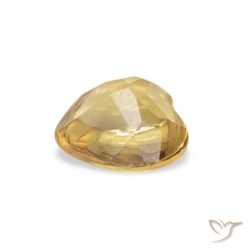 9,17 ctw natürlicher Golden Citrin, Herz, Transparent