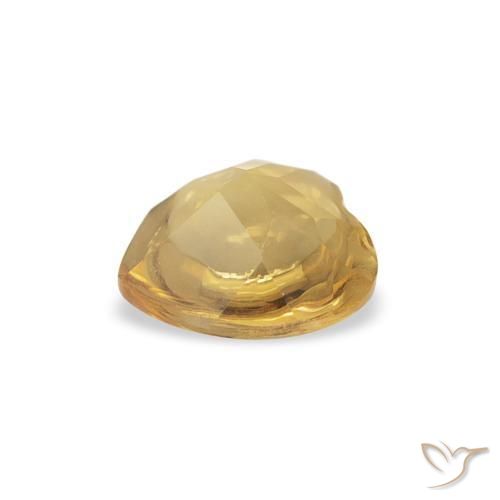 9,17 ctw natürlicher Mittleres Gold Citrin, Herz, Transparent