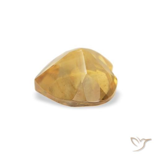 9,17 ctw natürlicher Mittleres Gold Citrin, Herz, Transparent