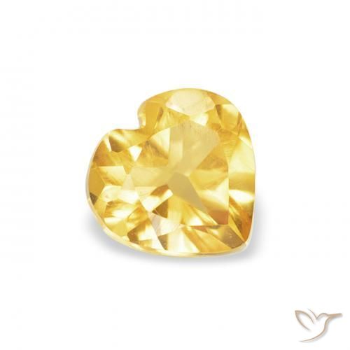 9,17 ctw natürlicher gold-orange Citrin, Herz, VS
