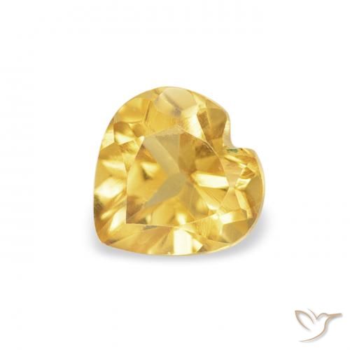 0.47ct Natürlicher Golden Citrin, Herz, VS