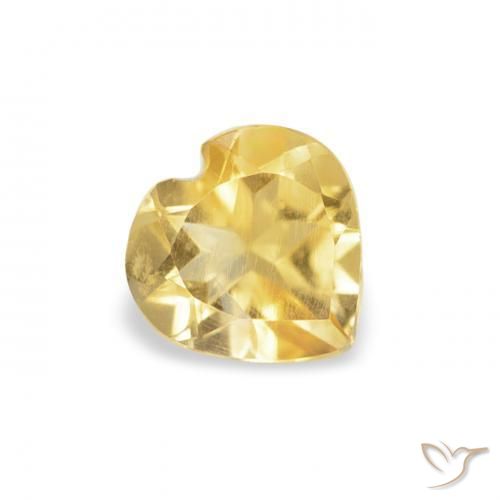 9,17 ctw natürlicher gold-orange Citrin, Herz, VS