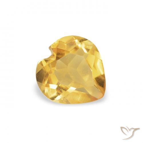 9,17 ctw natürlicher Mittelgold Citrin, Herz, VS