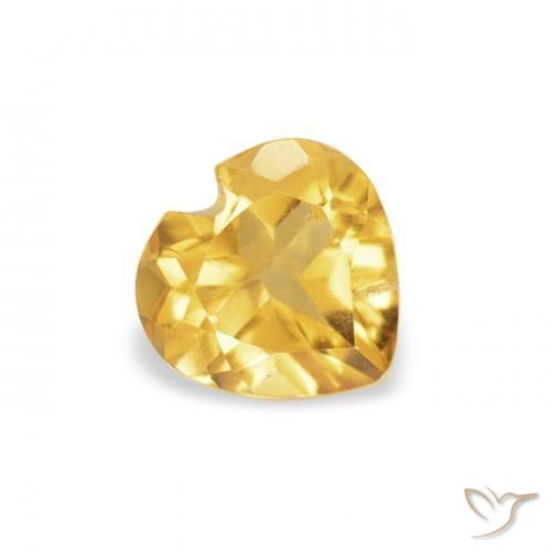 9,17 ctw natürlicher gold-orange Citrin, Herz, VS