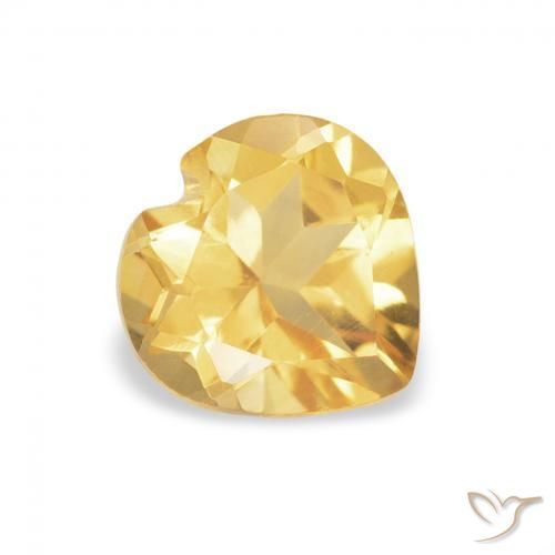 9,17 ctw natürlicher Mittelgold Citrin, Herz, VVS