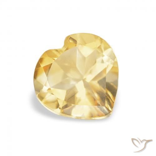 9,17 ctw natürlicher Golden Citrin, Herz, VVS