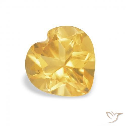 9,17 ctw natürlicher gold-orange Citrin, Herz, VVS