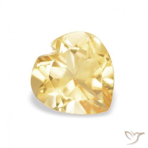 9,17 ctw natürlicher Hell Gold Citrin, Herz, VVS