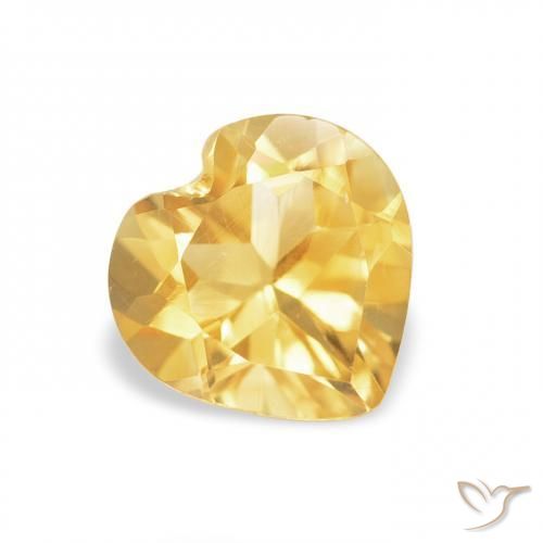 9,17 ctw natürlicher Golden Citrin, Herz, VVS