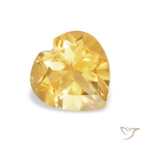 9,17 ctw natürlicher Golden Citrin, Herz, VVS
