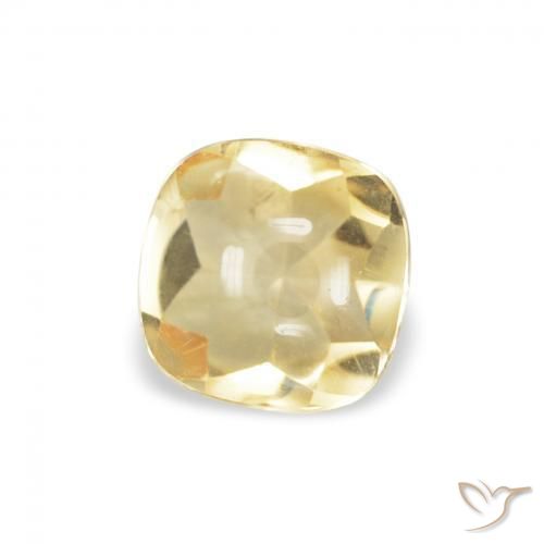 9,17 ctw natürlicher Golden Citrin, Kissen, Transparent