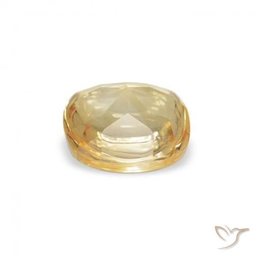 9,17 ctw natürlicher Golden Citrin, Kissen, Transparent