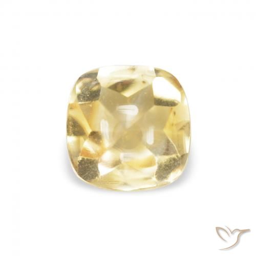 9,17 ctw natürlicher Golden Citrin, Kissen, Transparent