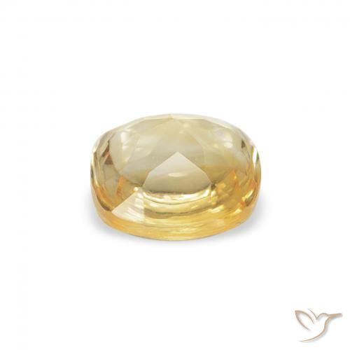 9,17 ctw natürlicher Golden Citrin, Kissen, Transparent
