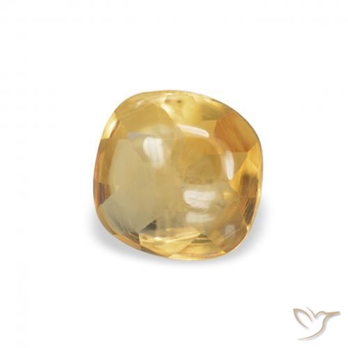 9,17 ctw natürlicher Mittleres Gold Citrin, Kissen, Transparent