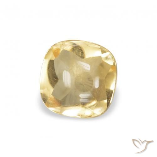 9,17 ctw natürlicher Golden Citrin, Kissen, Transparent