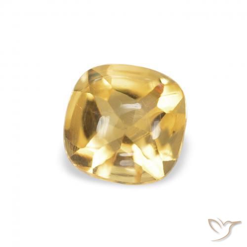9,17 ctw natürlicher Golden Citrin, Kissen, Transparent