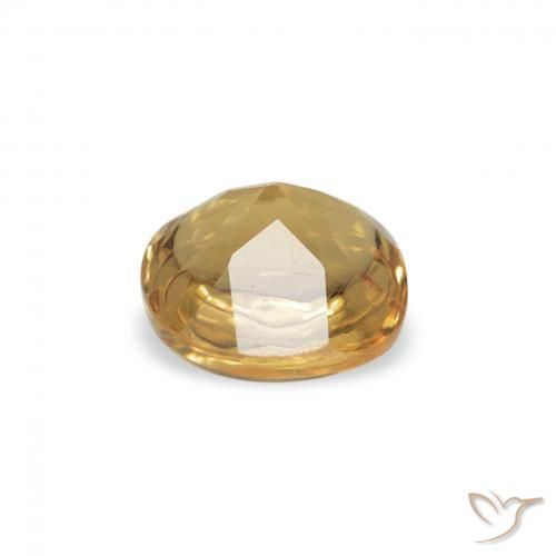 9,17 ctw natürlicher Golden Citrin, Kissen, Transparent