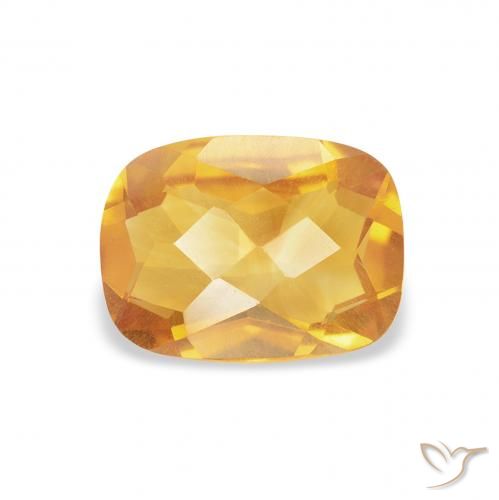 1.18ct Natürlicher Mittelorange Citrin, Kissen, VS
