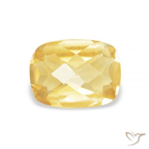 1.16ct Natürlicher gold-orange Citrin, Kissen, VS