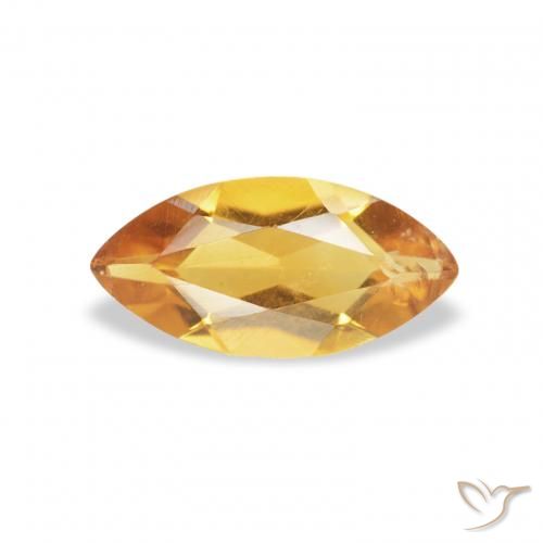 0.41ct Natürlicher gold-orange Citrin, Marquise, VS