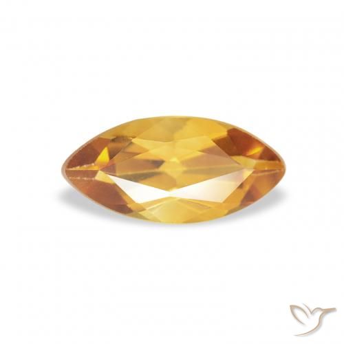 0.43ct Natürlicher Medium Light-Golden Citrin, Marquise, VS