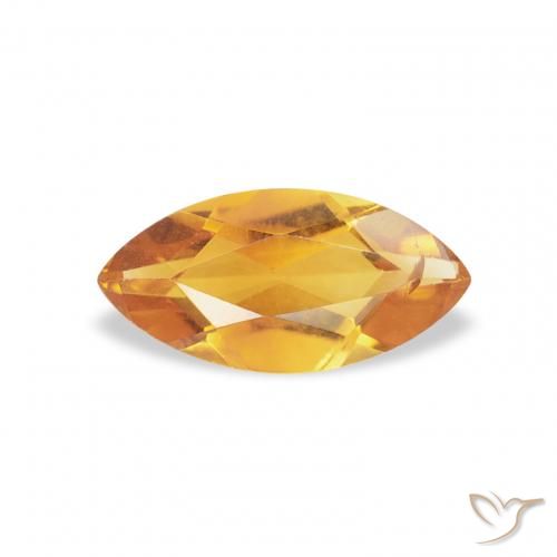 0.45ct Natürlicher Medium Light-Golden Citrin, Marquise, VS