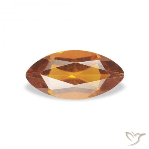 0.50ct Natürlicher Mittelorange Citrin, Marquise, VS