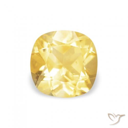 0.46ct Natürlicher Mittelgelb Citrin, Kissen, VS