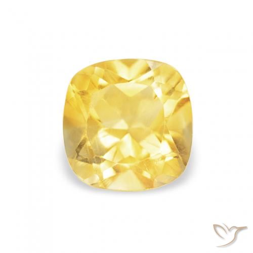 0.51ct Natürlicher Toskana Gelb Citrin, Kissen, VS