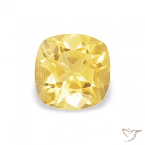 0.47ct Natürlicher Hell Gold Citrin, Kissen, VS