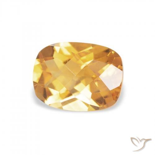 9,17 ctw natürlicher Medium Light Orange-Gold Citrin, Kissen, VVS