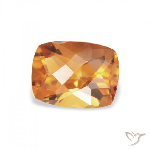 9,17 ctw natürlicher Tiefes Orange-Gold Citrin, Kissen, VVS
