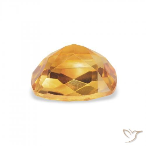 9,17 ctw natürlicher Tiefes Orange-Gold Citrin, Kissen, VVS