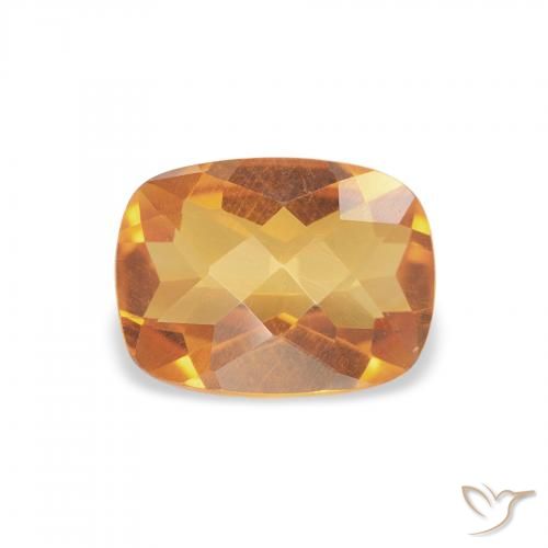 9,17 ctw natürlicher Tiefes Orange-Gold Citrin, Kissen, VVS