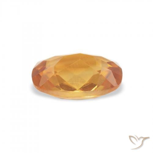 9,17 ctw natürlicher Tiefes Orange-Gold Citrin, Kissen, VVS