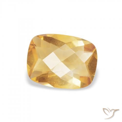 9,17 ctw natürlicher Golden Citrin, Kissen, VVS