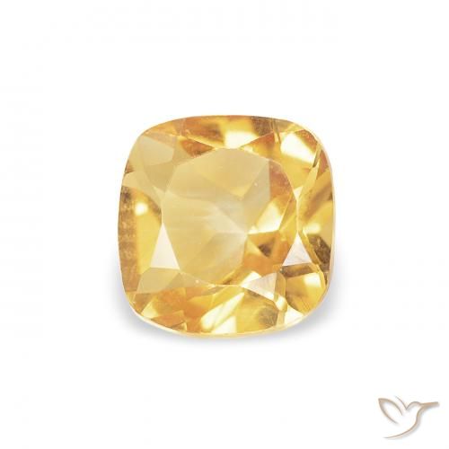 0.51ct Natürlicher Golden Citrin, Kissen, VVS