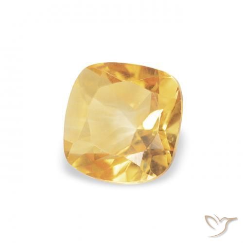 9,17 ctw natürlicher Golden Citrin, Kissen, VVS