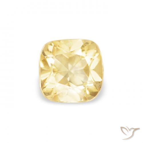 0.40ct Natürlicher Toskana Gelb Citrin, Kissen, VVS