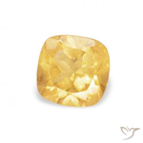 9,17 ctw natürlicher Golden Citrin, Kissen, VVS