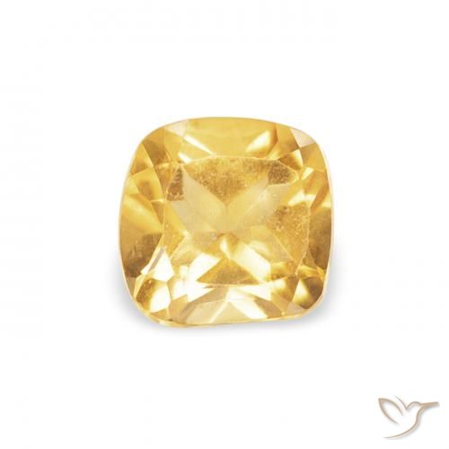 0.44ct Natürlicher Golden Citrin, Kissen, VVS