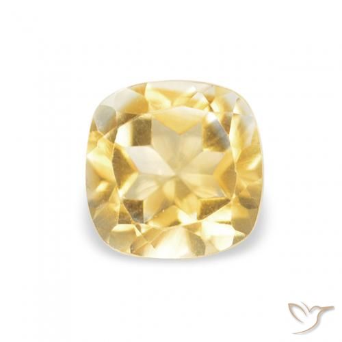 0.51ct Natürlicher Golden Citrin, Kissen, VVS