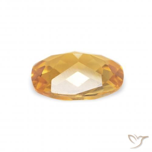 9,17 ctw natürlicher Medium Light Orange-Gold Citrin, Kissen, VVS