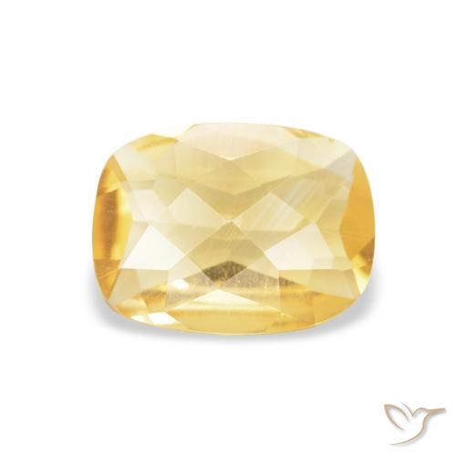 0.81ct Natürlicher Golden Citrin, Kissen, VVS