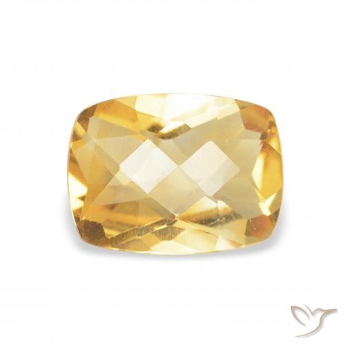 1.20ct Natürlicher Golden Citrin, Kissen, VVS