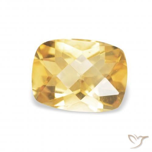 9,17 ctw natürlicher Golden Citrin, Kissen, VVS