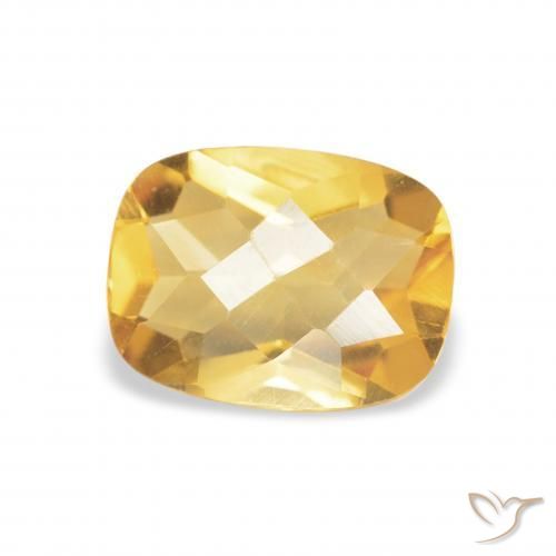 9,17 ctw natürlicher Golden Citrin, Kissen, VVS