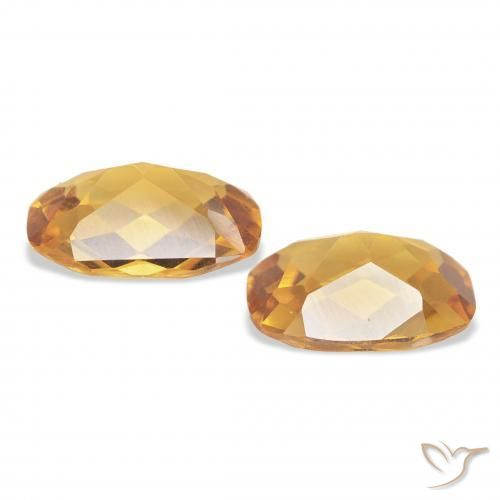 2.00 ct natürliche Medium Light-Golden Citrin-Edelsteine, Kissen, VVS-VS