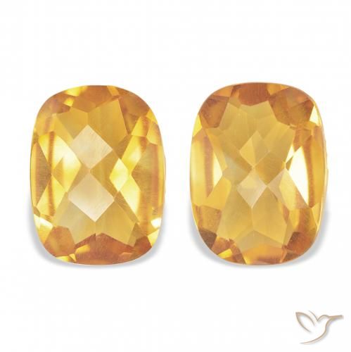 2.23ctw Natürlicher Helles Gold Citrin, Kissen, VS